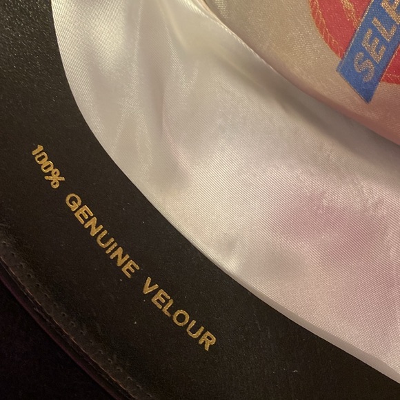 Selentino velour Fedora style hat size 7 1/2 in good condition - Picture 9 of 12